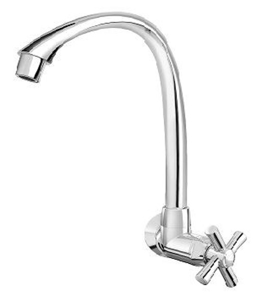 Imagen de CANILLA COCINA CROMADA PLASTICA ALTA P/PARED 1/2-3/4"CROSS