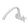 Imagen de CANILLA COCINA BLANCA PLASTICA BAJA P/PARED 1/2-3/4" CROSS
