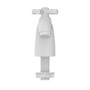 Imagen de CANILLA BAÑO BLANCA PLASTICA BAJA DE MESA 1/2" CROSS