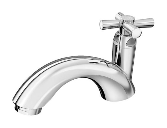 Imagen de CANILLA BAÑO CROMADA PLASTICA BAJA DE MESA 1/2" CROSS