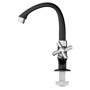Imagen de CANILLA BAÑO NEGRA/CROMADA PLASTICA BAJA P/MESA 1/2" CROSS