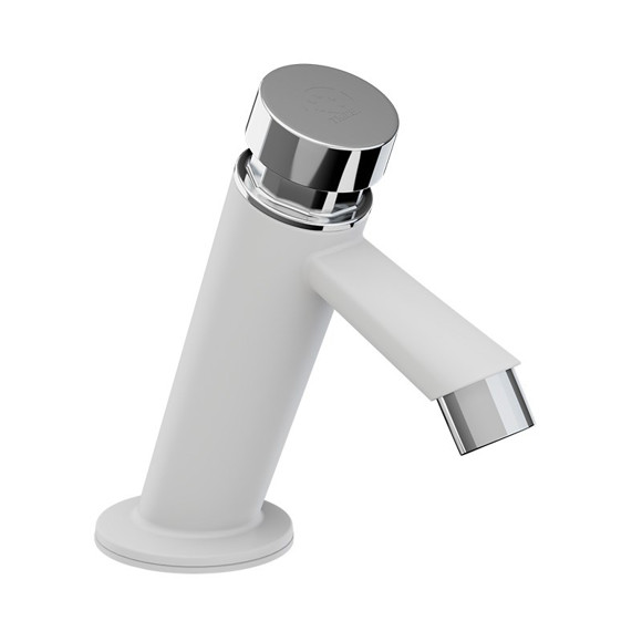 Imagen de CANILLA BAJA BOTON BAÑO PLASTICA MESA "PUSH" 1/2" CROSS