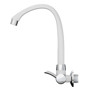Imagen de CANILLA COCINA BLANCA PLASTICA ALTA DE PARED 1/2" LINEA