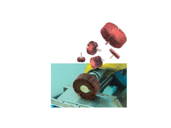 Imagen de RUEDA FLAP CON VASTAGO 25X25X6,4MM GRANO 60