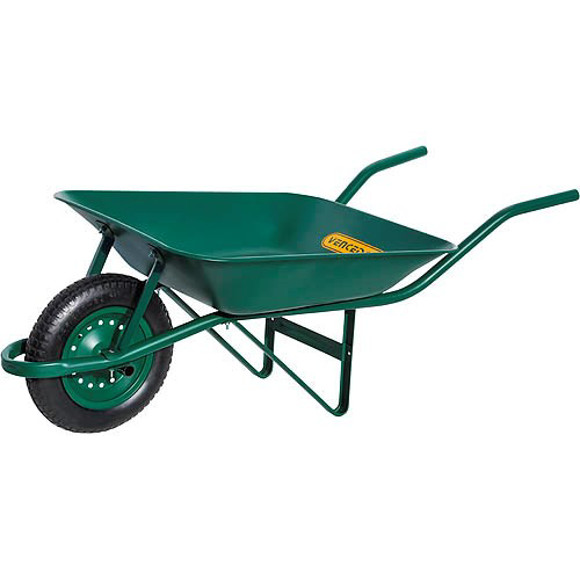 Imagen de CARRETILLA CHAPA 80KG 46LTS VERDE RUEDA C/CAMARA 3,25X8"