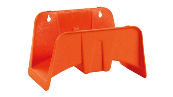 Imagen de 12 UNIDADES DE SOPORTE PLASTICO P/MANGUERA NARANJA