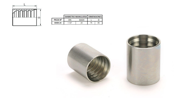 Imagen de CAMISA R12,4SP,4SH 1.1/2''24 D65 L75 4 Y 6 MALLAS