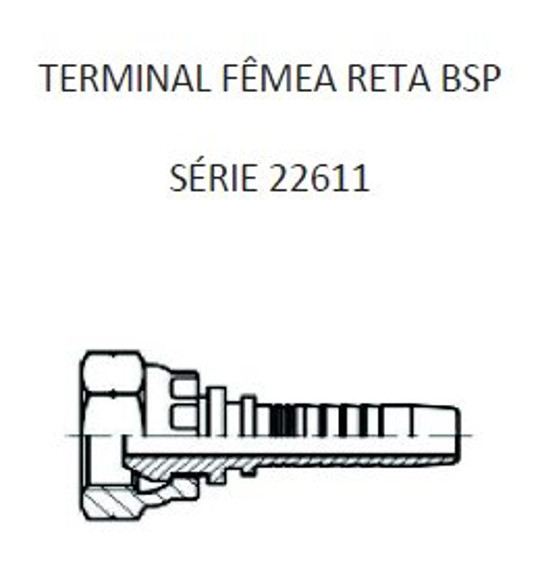 Imagen de HEMBRA RECTO 3/4" BSP X 14F 08 MANG.1/2" CONICO