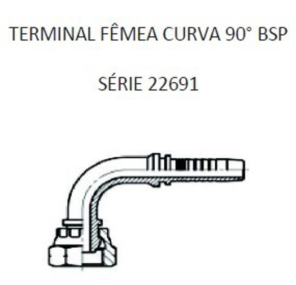 Imagen de HEMBRA CODO 90° 1/2" BSP X 14F 08 MANG.1/2" CONICO