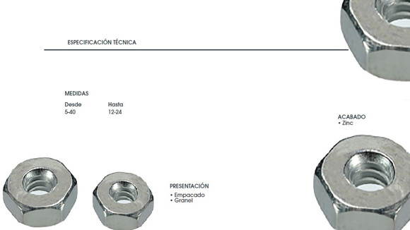 Imagen de TUERCA HEX FINA UNC M10X24
