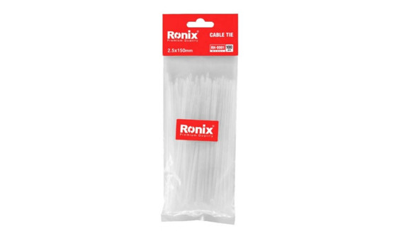 Imagen de 100 ABRAZADERAS PLASTICAS  2,5X150MM BLANCA