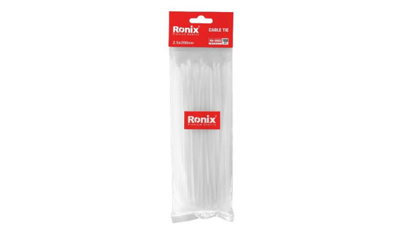 Imagen de 100 ABRAZADERAS PLASTICAS  2,5X200MM BLANCA