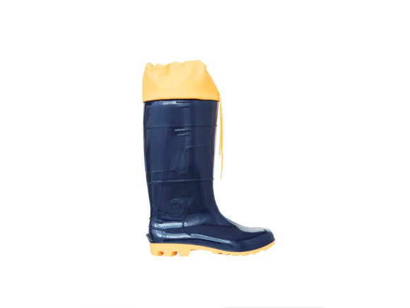 Imagen de BOTA PVC C/POLAINA CAÑA 33CM C/FORRO AZUL Y AMARILLO N°37