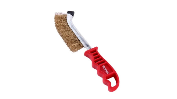 Imagen de CEPILLO ALAMBRE TRENZADO  DE 3MM MANGO PLASTICO