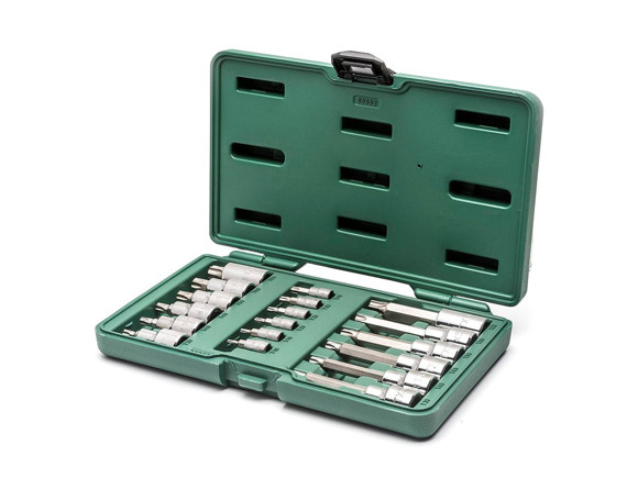 Imagen de JUEGO DE 18 DADOS  TRAFIX DE 1/4" Y 1/2" TORX