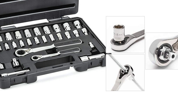 Imagen de JUEGO 30 PZS VORTEX  DE 1/4" Y 3/8"