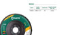 Imagen de DISCO FLAP ABRASIVO  METAL/INOX 4.1/2  115MM GRANO C80