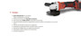 Imagen de CUERPO AMOLADORA  AGBL20 115MM (4.1/2") 18V 1000RPM