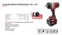 Imagen de LLAVE DE IMPACTO  IWB 1600 3/4" BAT.18V 1600NM