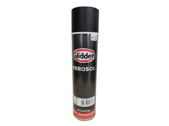 Imagen de PINTURA GLIDDEN SPRAY ALTA TEMPERATURA MATE NEGRO 350ML