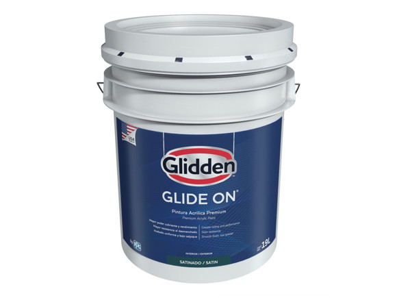 Imagen de BASE 19L GLIDDEN LATEX GLIDE-ON SATIN BLANCO