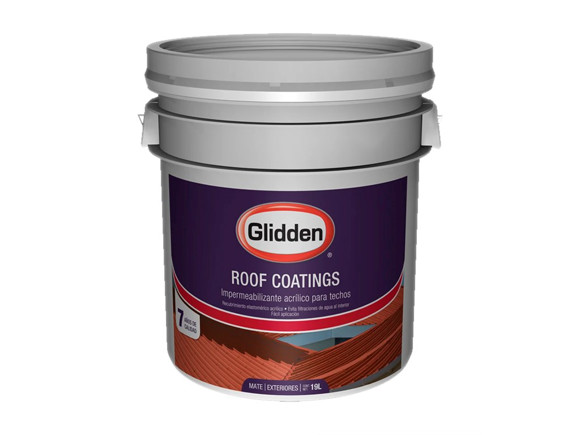 Imagen de BASE 19L GLIDDEN IMPERMEABILIZANTE ROOF COATING GRIS