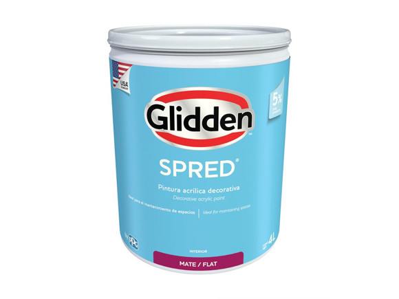 Imagen de BASE 4L GLIDDEN LATEX SPRED ACRILICA BLANCO