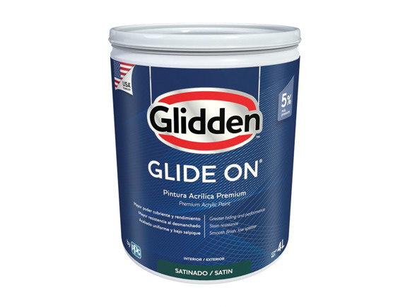 Imagen de BASE 4L GLIDDEN LATEX GLIDE-ON SATIN BLANCO