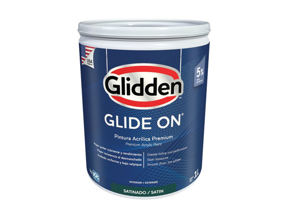 Imagen de BASE 1L GLIDDEN LATEX GLIDE-ON SATIN PASTEL