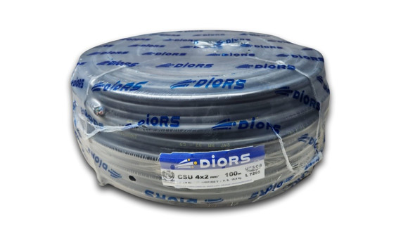 Imagen de ROLLO 100MTS CABLE 4X2 SIMILGOMA NEGRO