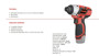 Imagen de KIT TALADRO ATORNILLADOR Y LLAVE IMPACTO  12V