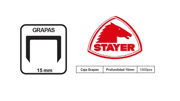 Imagen de CAJA DE 1000 GRAMPAS  DE 15MM PARA SY-NSL2012