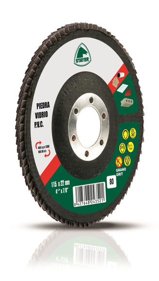 Imagen de DISCO  PIEDRA 115X22,2 GRANO 80 - 72 FLAPS