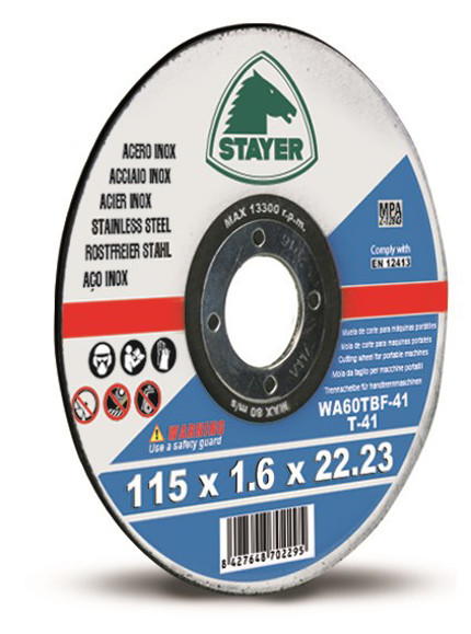 Imagen de DISCO  ACERO INOXIDABLE EXTRAFINO 115X1,6X22,22 T41