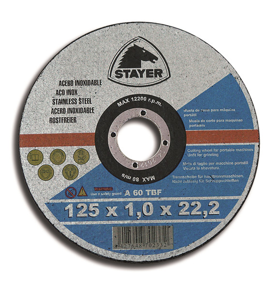 Imagen de DISCO  ACERO INOXIDABLE EXTRAFINO 125X1X22,2 T41