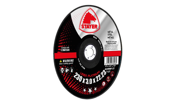 Imagen de DISCO  CORTE METAL PLATINUM 230X3X22,2 T42