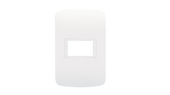 Imagen de PLAQUETA BLANCA INYECTADA ATENEA PLUS C/BASTIDOR 1 MODULO