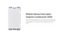 Imagen de MODULO INTERRUPTOR BLANCO UNIPOLAR COMBINADO ATENEA 10AMP