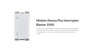 Imagen de MODULO INTERRUPTOR BLANCO BIPOLAR ATENEA 10AMP 250V