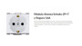 Imagen de MODULO TOMA BLANCO SCHUKO ATENEA 16AMP 250V