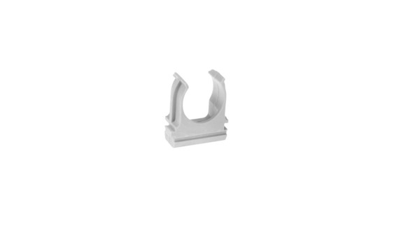Imagen de CLIP BLANCO EN "U" 20MM PARA TUBO/CONDUCTO