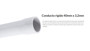 Imagen de TUBO/CONDUCTO RIGIDO 3MTS 40MM BLANCO C/COPA(PARED 3.2MM)