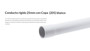 Imagen de TUBO/CONDUCTO RIGIDO 3MTS 25MM BLANCO C/COPA (205)