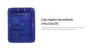 Imagen de CAJA EMBUTIR DE REGISTRO AZUL C/TAPA BLANCA 195X154X70MM