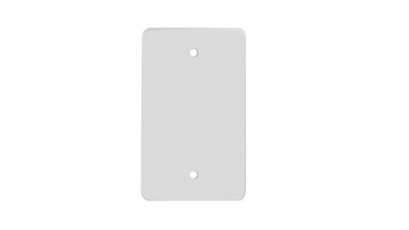 Imagen de TAPA CIEGA RECTANGULAR BLANCA 3 MODULOS 120X75MM