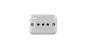 Imagen de TOMA EXTERIOR BLANCA 3 EN LINEA 10AMP C/SEGURO