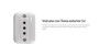 Imagen de TOMA EXTERIOR BLANCA 3 EN LINEA 10AMP C/SEGURO