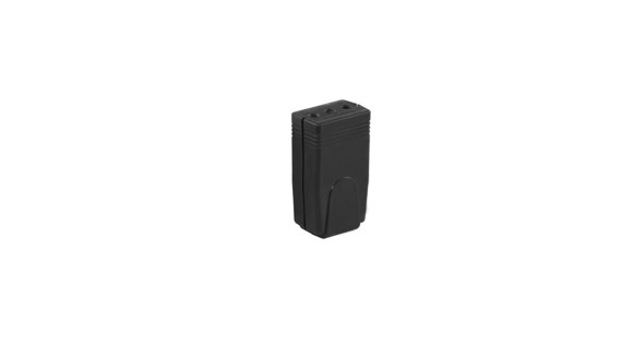 Imagen de FICHA HEMBRA PRENSA NEGRA 3 EN LINEA CON OBTURADOR 10AMP