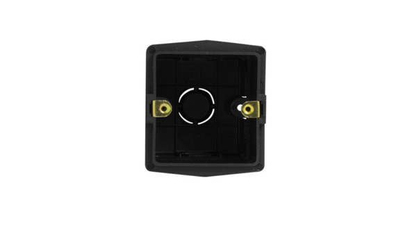 Imagen de CAJA EMBUTIR BRAZO NEGRA 1 MODULO CON GRAMPA METALICA