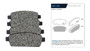 Imagen de PASTILLA DE FRENO TRASERAS CHEVROLET CRUZE 2011 EN ADELANTE
